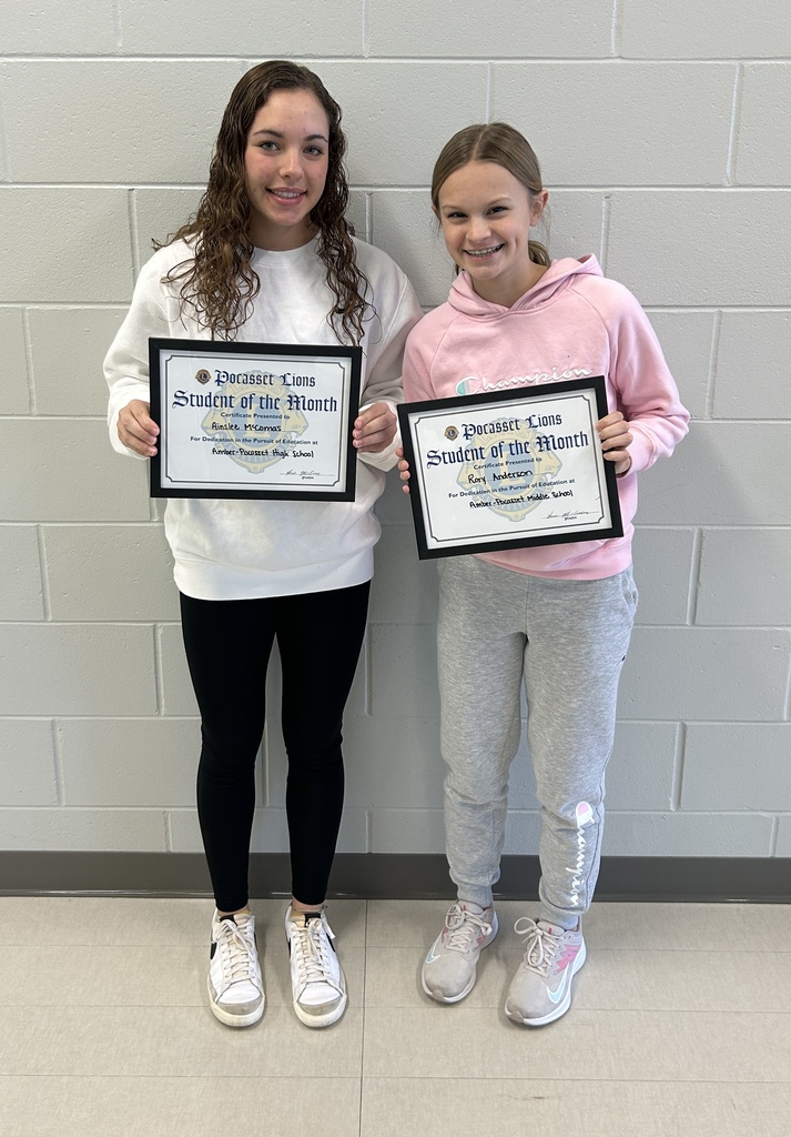 Ainslee & Rory - students of the month December