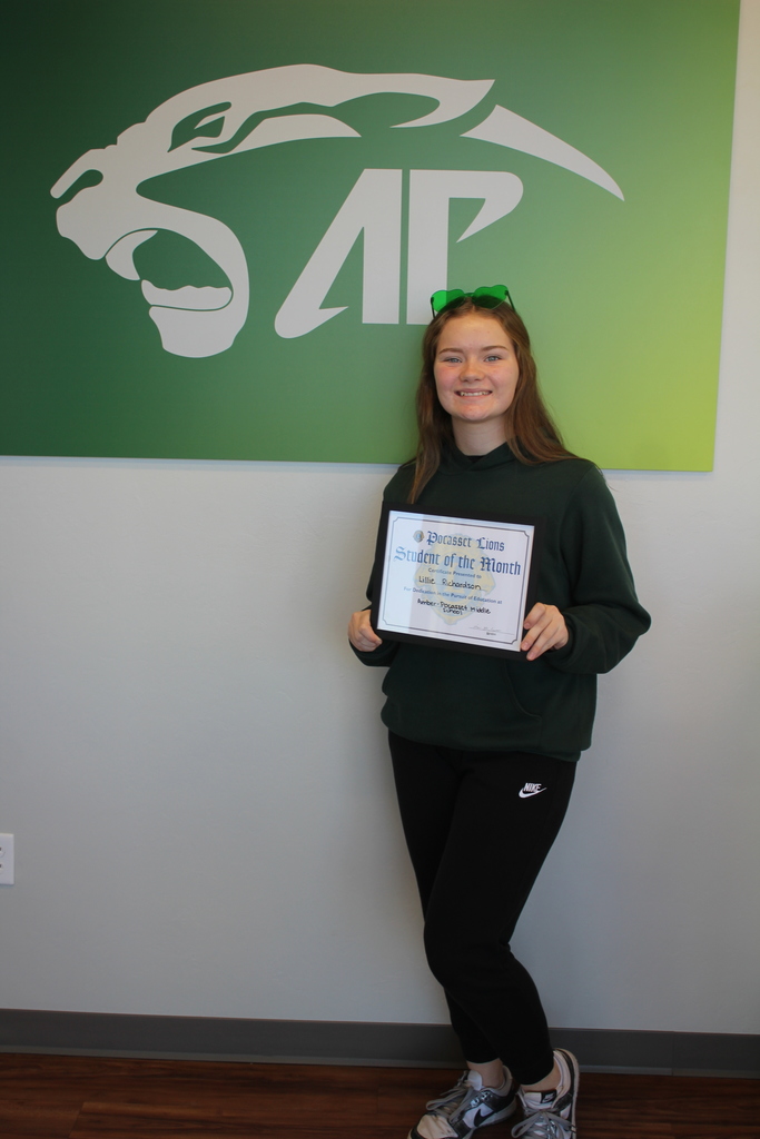 Lillie Richardson student of the month